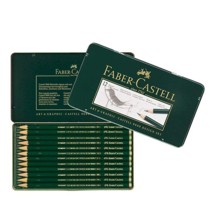 Faber Castell grafietpotloden Castell 9000 Design set - 12 delig