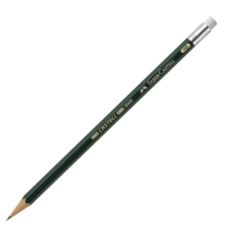 Faber Castell FC grafietpotlood 9000 HB met gum