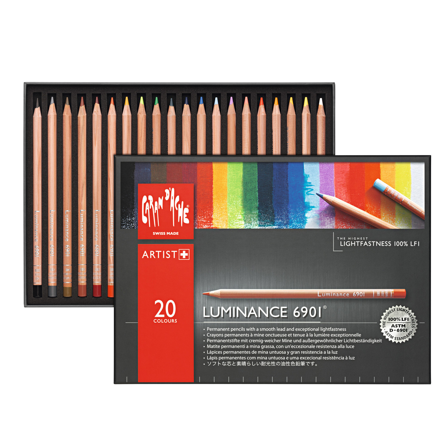 Caran d Ache Luminance kleurpotloden in box topkwaliteit KaJa Art Material