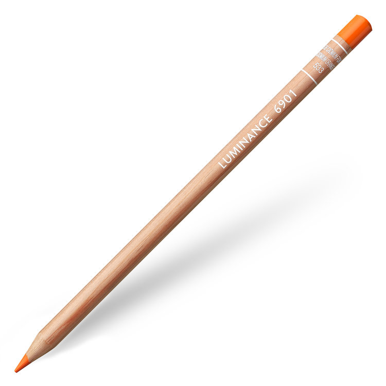 Caran d'Ache 533 Luminance - dark cadmium orange