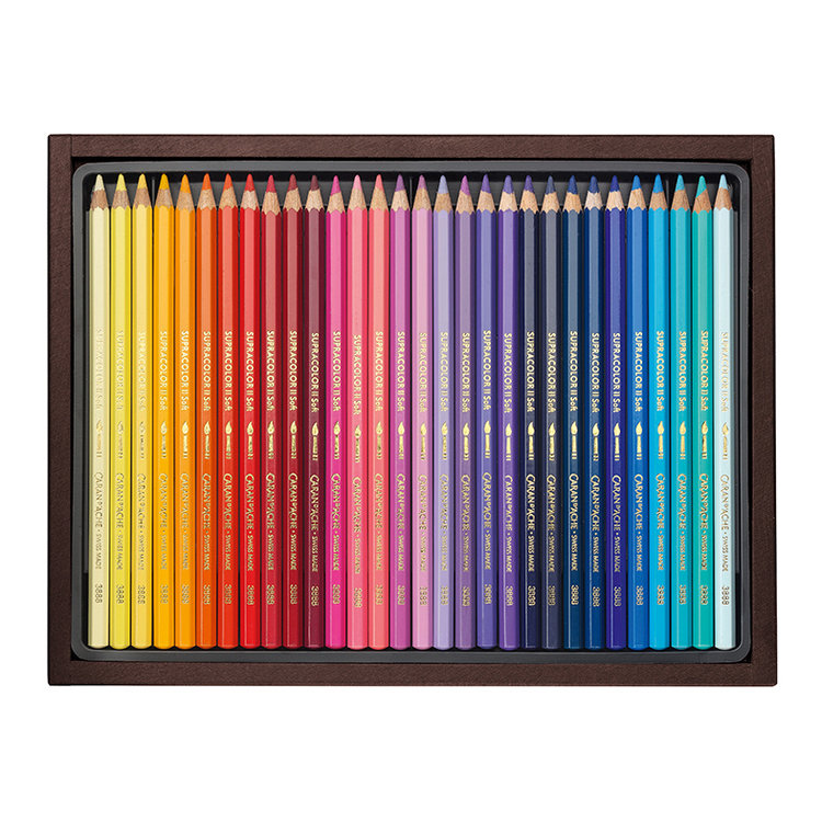 Caran d'Ache SupraColor soft aquarelpotloden - Limited Edition kist