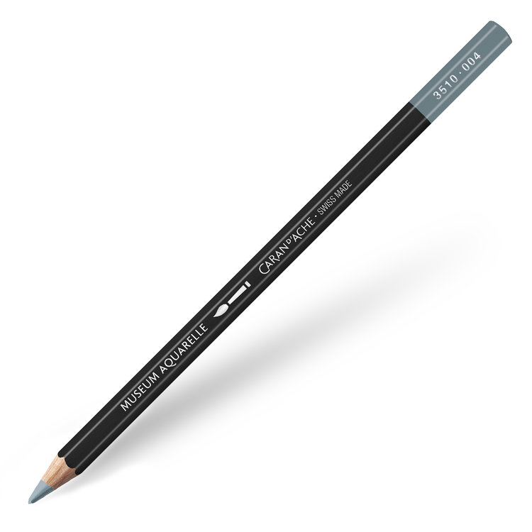 Caran d'Ache 004 museum aquarelpotlood - steel grey