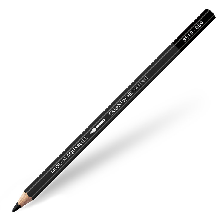 Caran d'Ache 009 museum aquarelpotlood - black