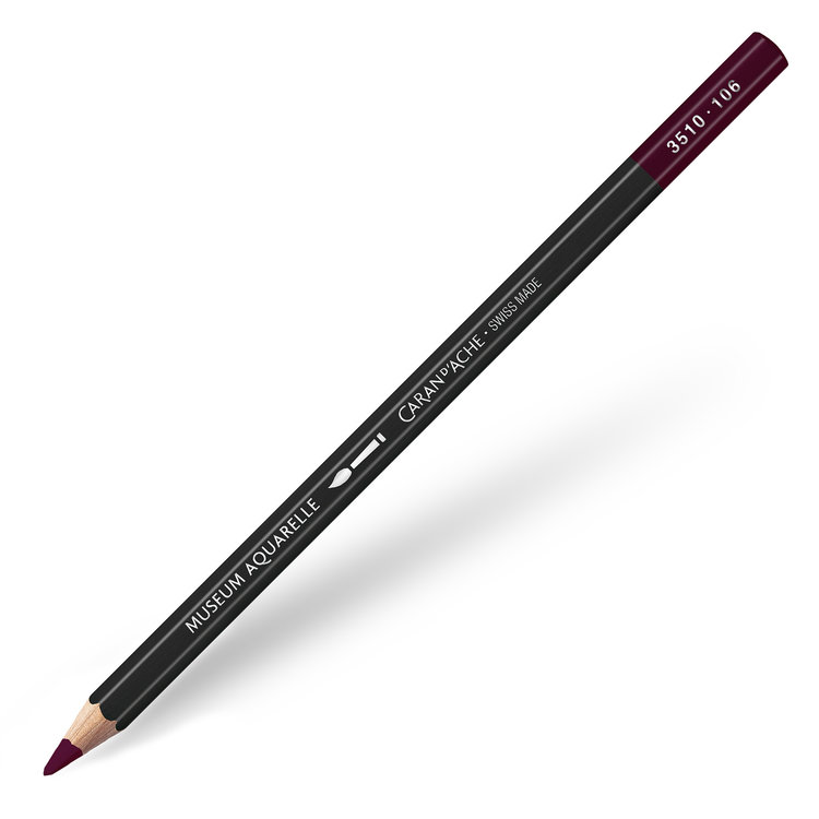 Caran d'Ache 106 museum aquarelpotlood - dark plum