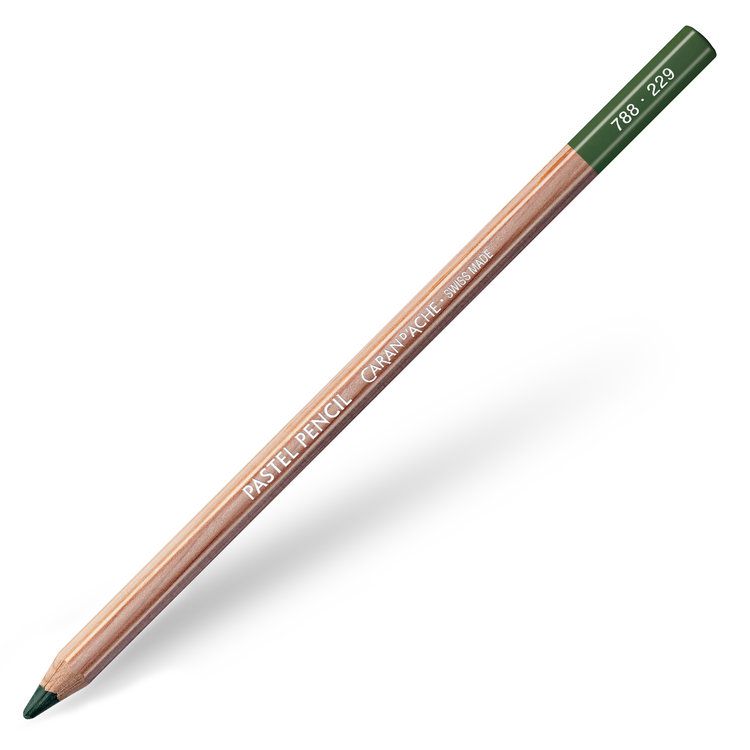 Caran d'Ache 229 pastelpotlood - dunkelgrun