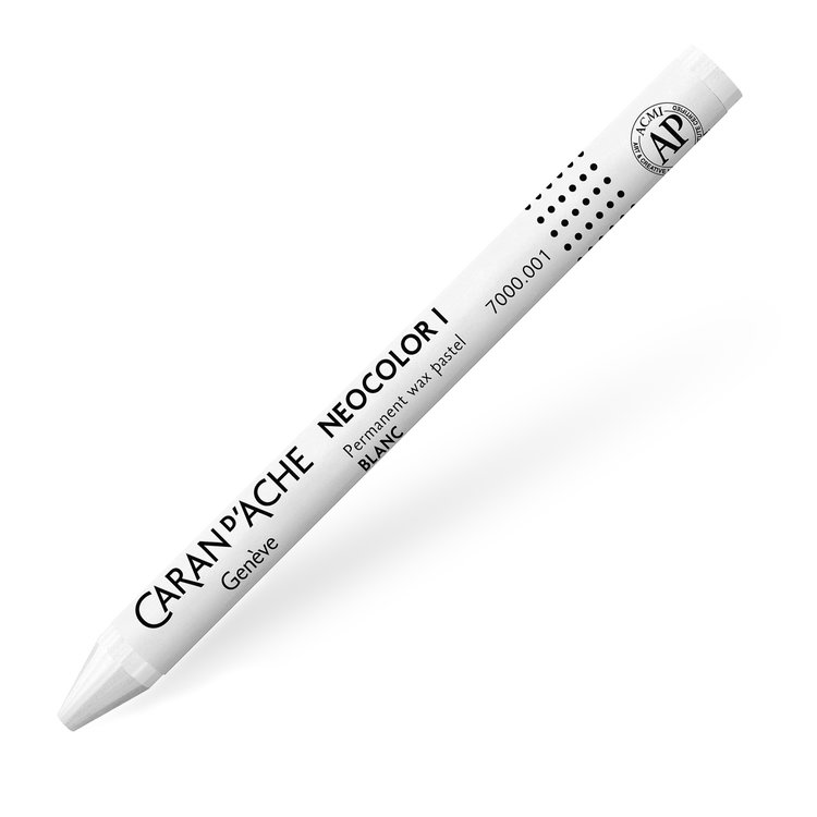 Caran d'Ache 001 white - NeoColor I waspastel - watervast