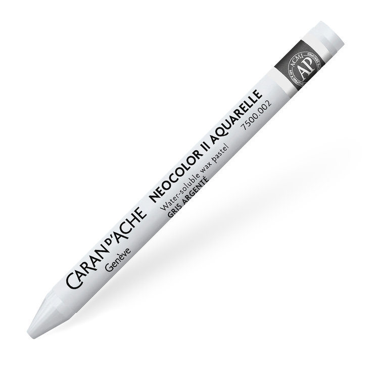Caran d'Ache 002 NeoColor II waspastel (wateroplosbaar) - sliver grey