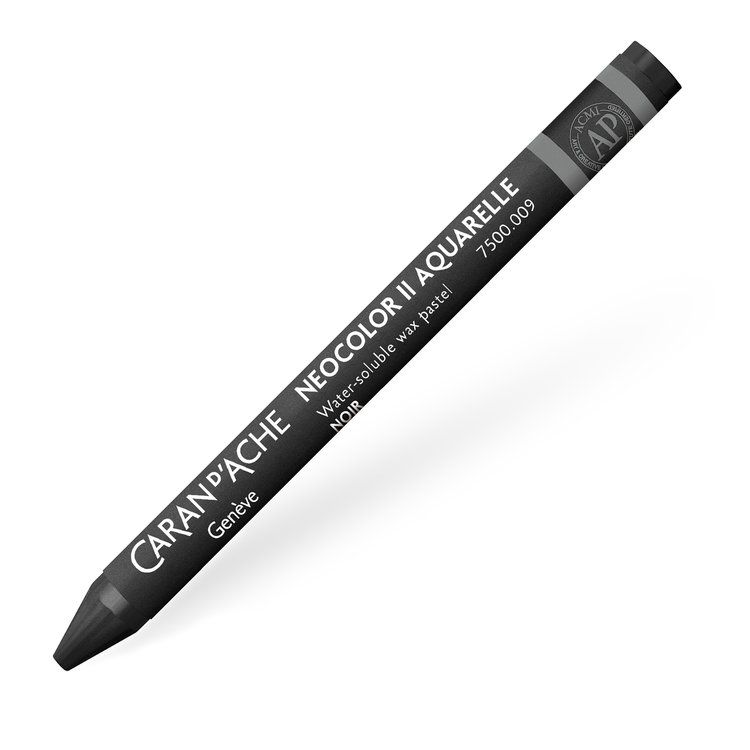 Caran d'Ache 009 black - NeoColor II waspastel (wateroplosbaar)