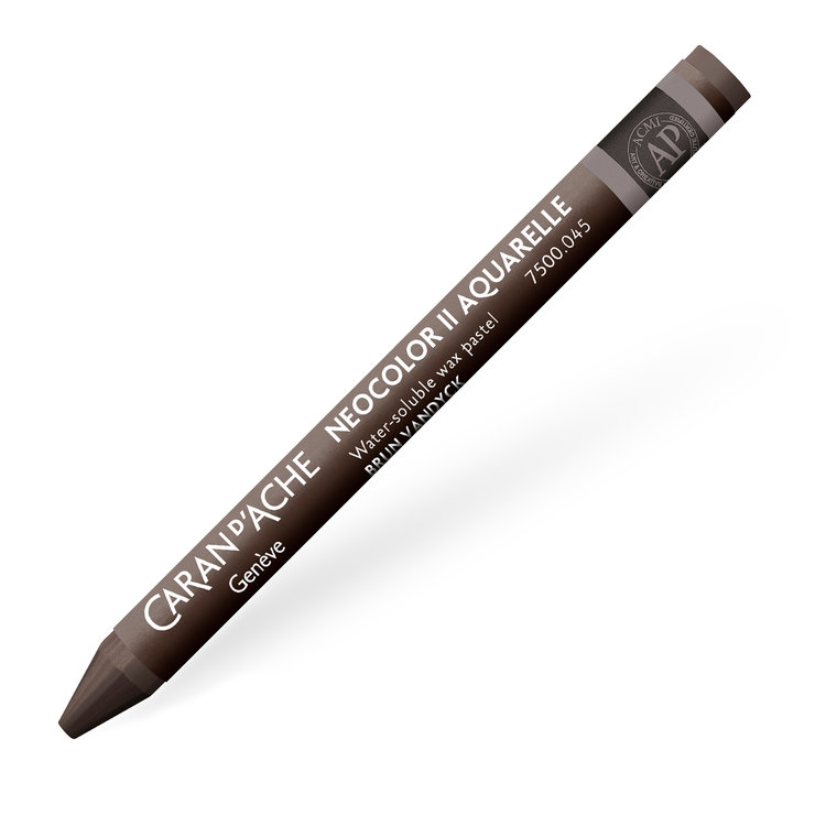Caran d'Ache 045 vanDycke brown - NeoColor II waspastel (wateroplosbaar)