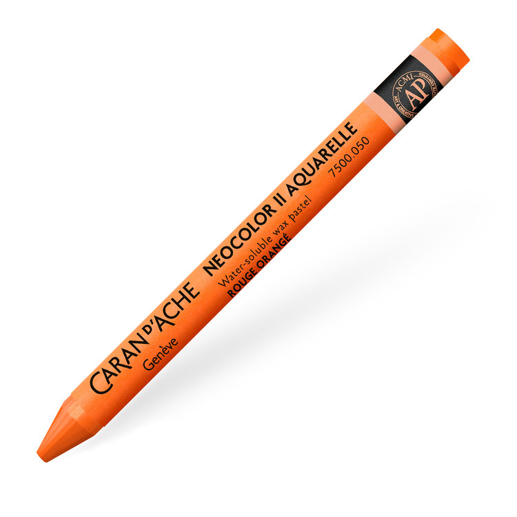 Caran d'Ache 050 NeoColor II waspastel (wateroplosbaar) - flame red