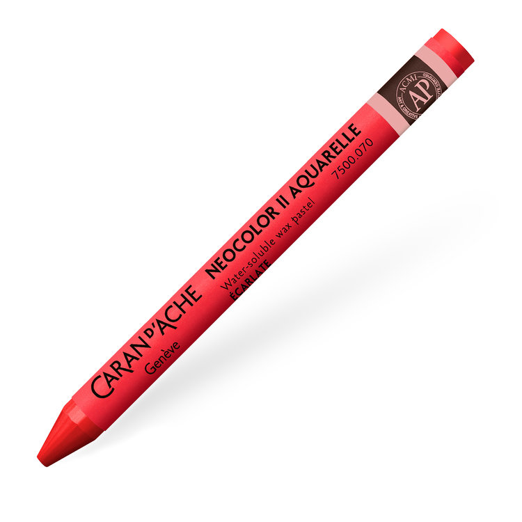 Caran d'Ache 070 NeoColor II waspastel (wateroplosbaar) - scarlet