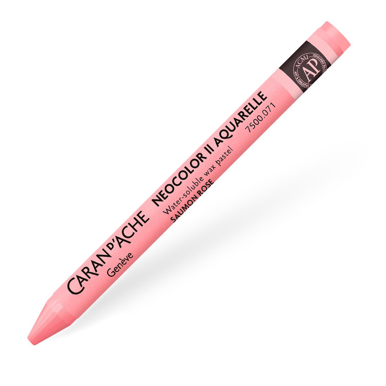 Caran d'Ache 071 salmon pink - NeoColor II waspastel (wateroplosbaar)