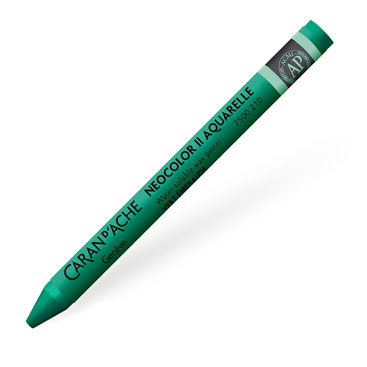 Caran d'Ache 210 NeoColor II waspastel (wateroplosbaar) - emerald green