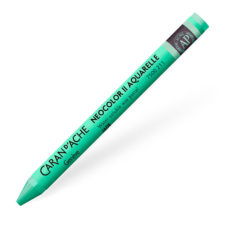 Caran d'Ache 211 jade green - NeoColor II waspastel (wateroplosbaar)