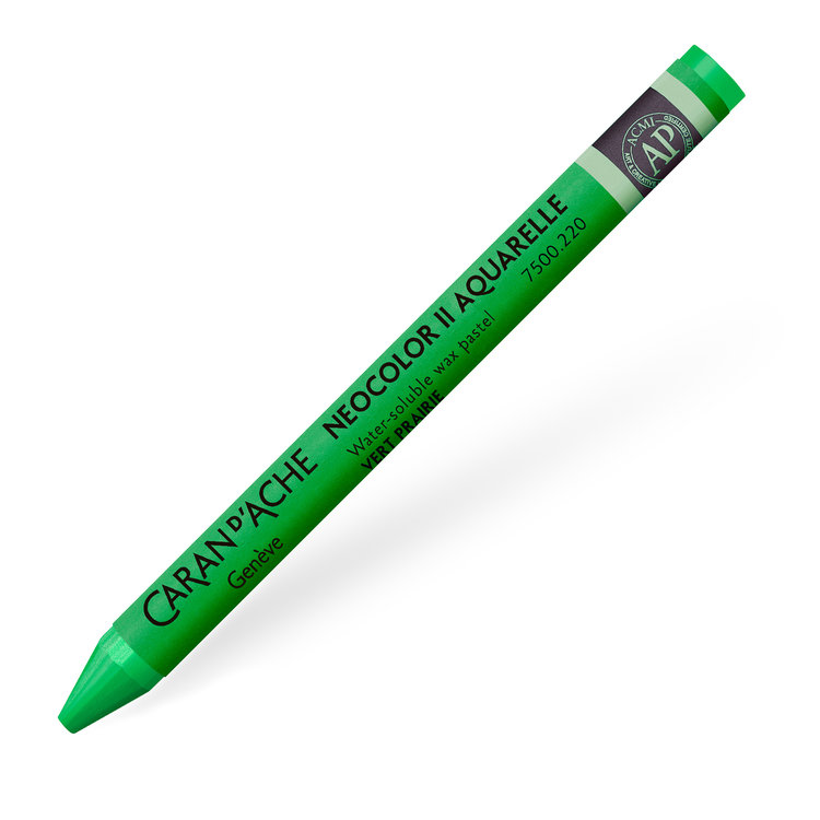 Caran d'Ache 220 grass green - NeoColor II waspastel (wateroplosbaar)
