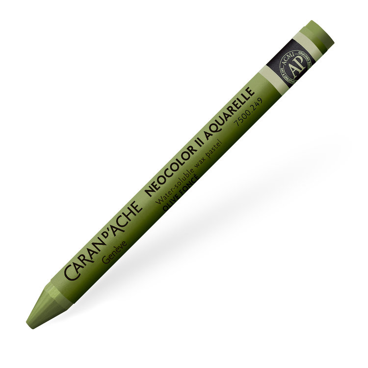 Caran d'Ache 249 olive - NeoColor II waspastel (wateroplosbaar)