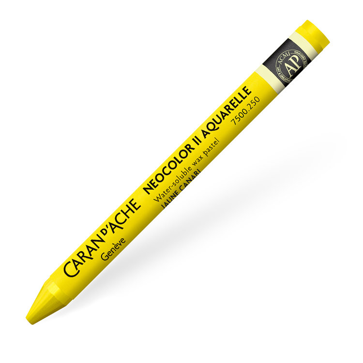 Caran d'Ache 250 canary yellow - NeoColor II waspastel (wateroplosbaar)