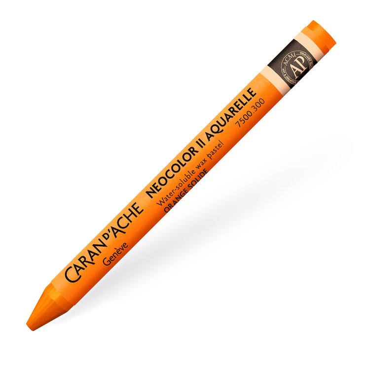 Caran d'Ache 300 NeoColor II waspastel (wateroplosbaar) - fast orange