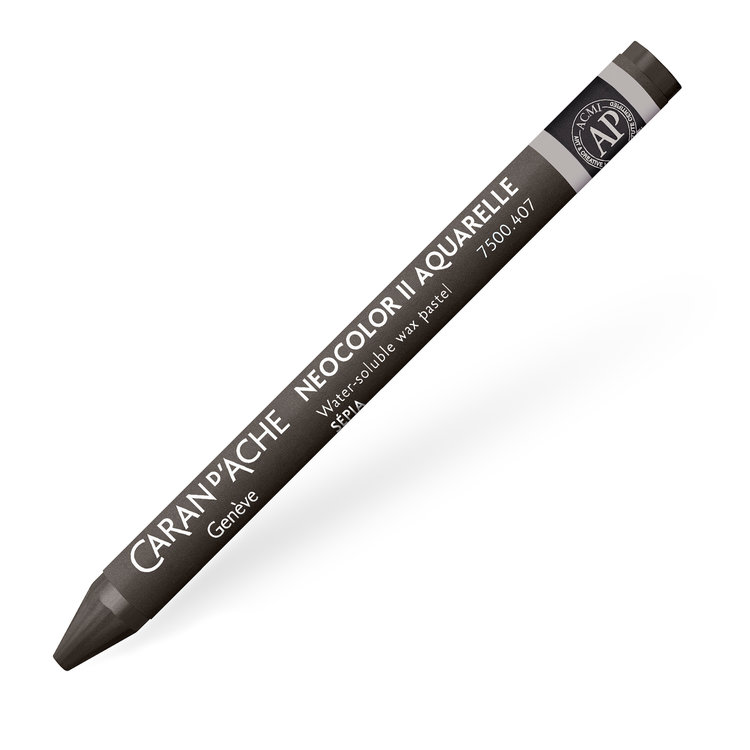 Caran d'Ache 407 NeoColor II waspastel (wateroplosbaar) - sepia