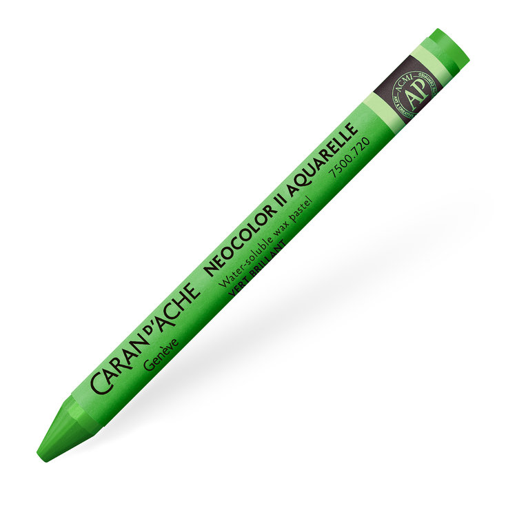 Caran d'Ache 720 NeoColor II waspastel (wateroplosbaar) - bright green
