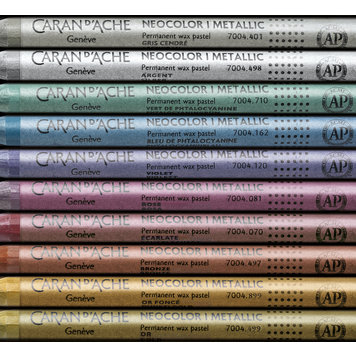 Caran d'Ache 070 NeoColor I waspastel - scarlet metalilc