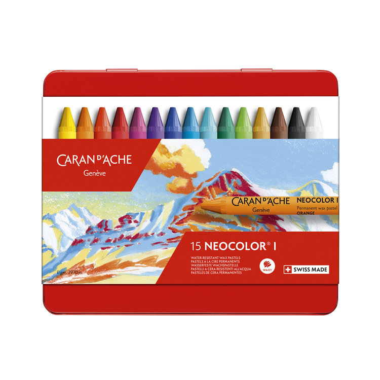 Caran d'Ache NeoColor I in blik waspastels