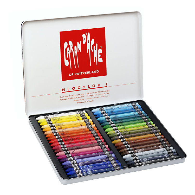Caran d'Ache NeoColor I in blik waspastels