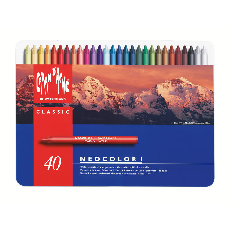 Caran d'Ache NeoColor I in blik waspastels