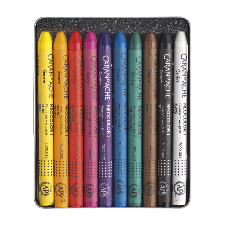 Caran d'Ache NeoColor I in blik waspastels