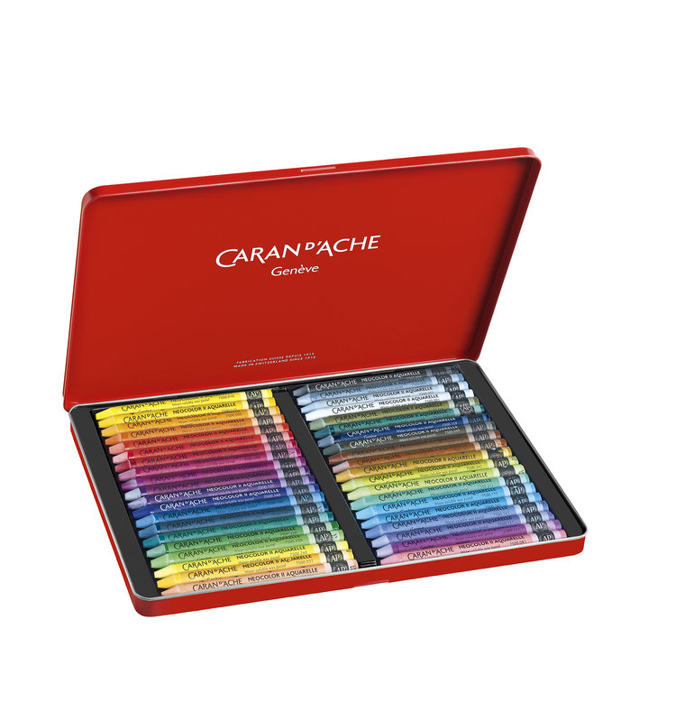 Caran d'Ache NeoColor II in blik - waspastels (wateroplosbaar)
