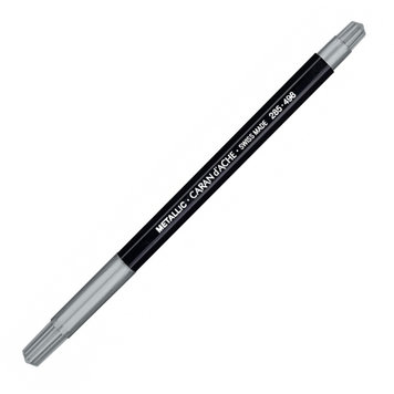 Caran d'Ache 498 Fibralo viltstift metallic zilver