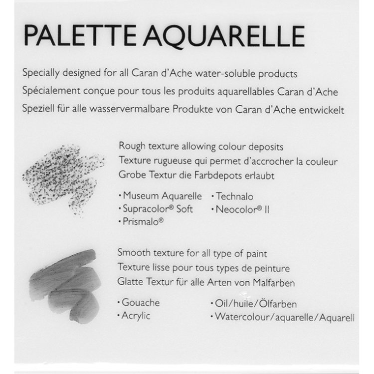 Caran d'Ache kunststof palet (2-zijdig)