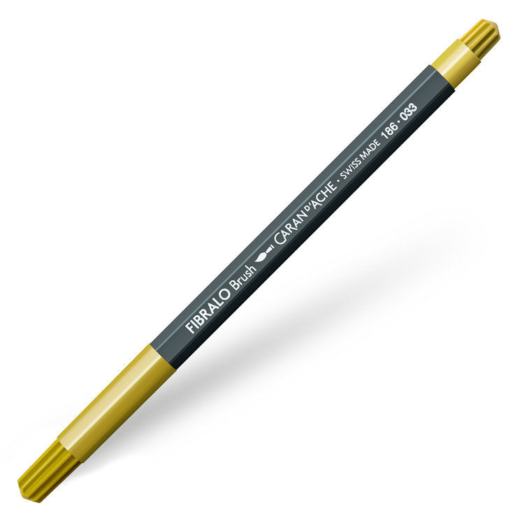Caran d'Ache 033 Fibralo brush viltstift - golden ochre