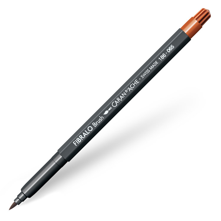 Caran d'Ache 065 Fibralo brush viltstift - russet (roodbruin)