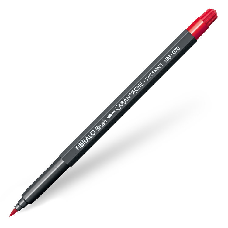 Caran d'Ache 070 Fibralo brush viltstift - scarlet red
