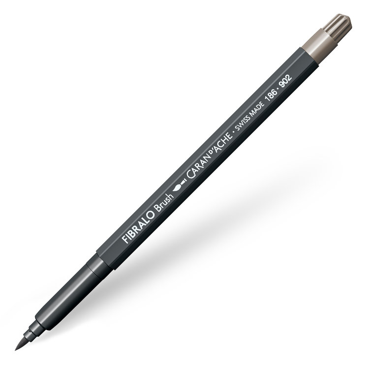Caran d'Ache 902 Fibralo brush viltstift - sepia 10%