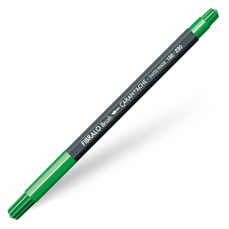 Caran d'Ache 230 Fibralo brush viltstift - yellow green