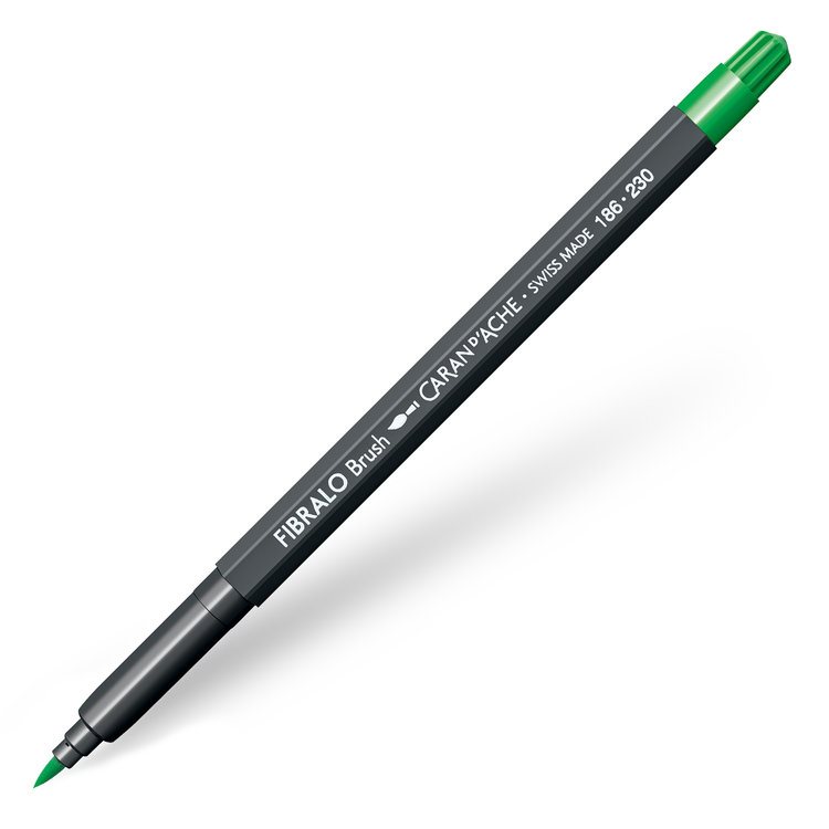 Caran d'Ache 230 Fibralo brush viltstift - yellow green