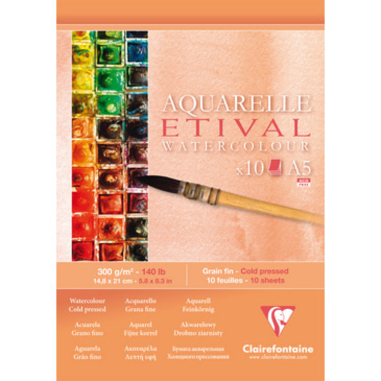 Clairefontaine aquarelle Etival A5 cold pressed