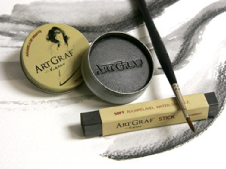 Art Graf Viarco aquarel wateroplosbaar grafiet in blikje
