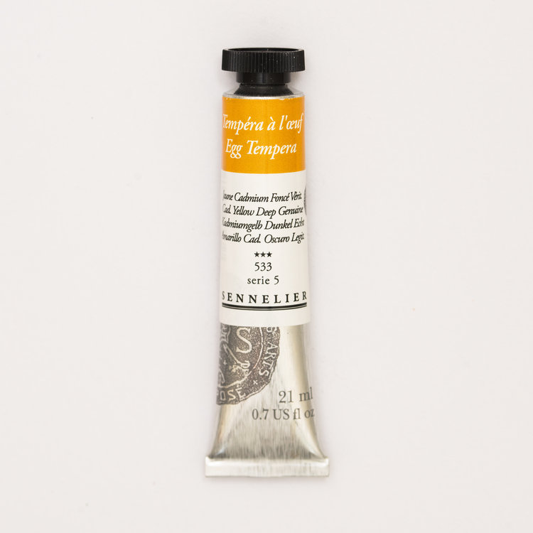 Sennelier 533 eitempera 21ml - cadmiumgeel donker