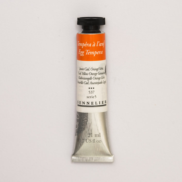 Sennelier 537 eitempera 21ml - cadmiumgeel oranje