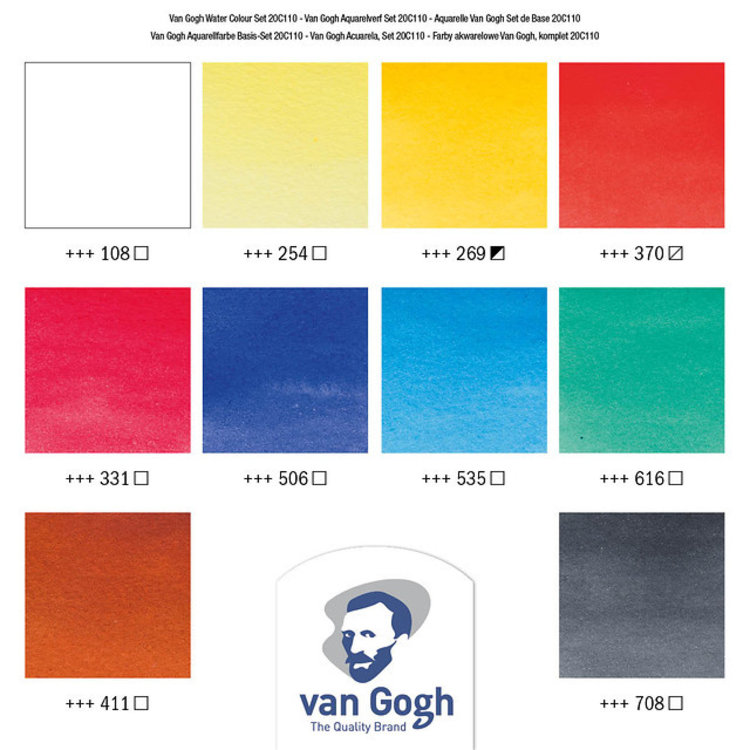 Van Gogh set aquarelverf 10 tubes 10ml