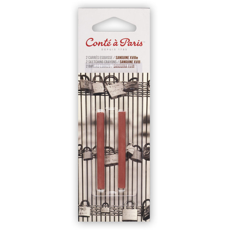 Conté à Paris schetskrijt blister 2 stuks aardetinten