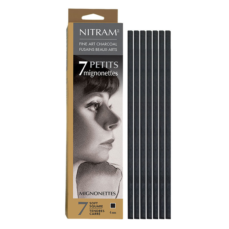 Nitram Mignonettes houtskool (refill 4mm soft)