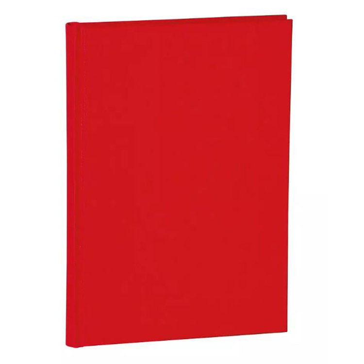 Semikolon notitieboek A5 met dots - rood
