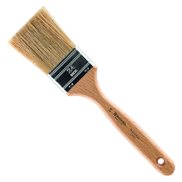 Escoda triple varkenshaar platte kwast - spalter (8348) #15