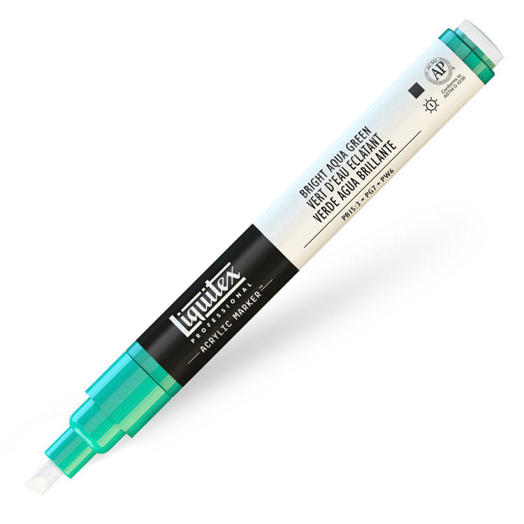 Liquitex verfmarker / acrylmarker FINE - bright aqua green