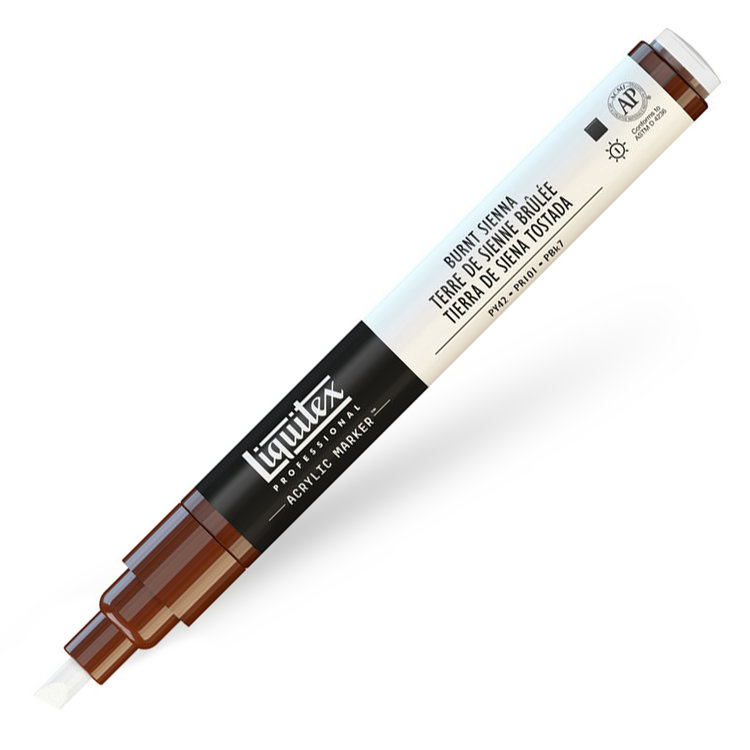 Liquitex verfmarker / acrylmarker - burnt sienna