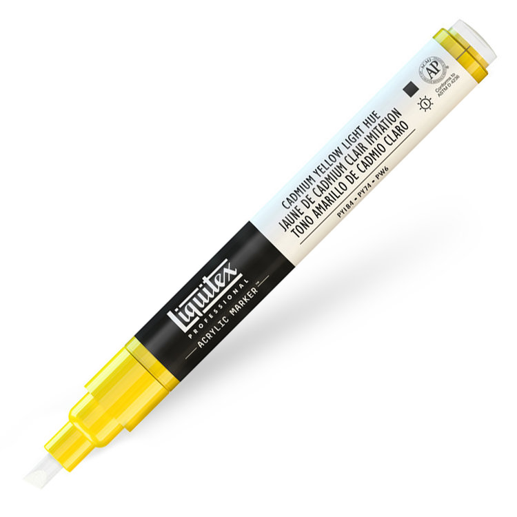 Liquitex verfmarker / acrylmarker FINE - cad yel light hue